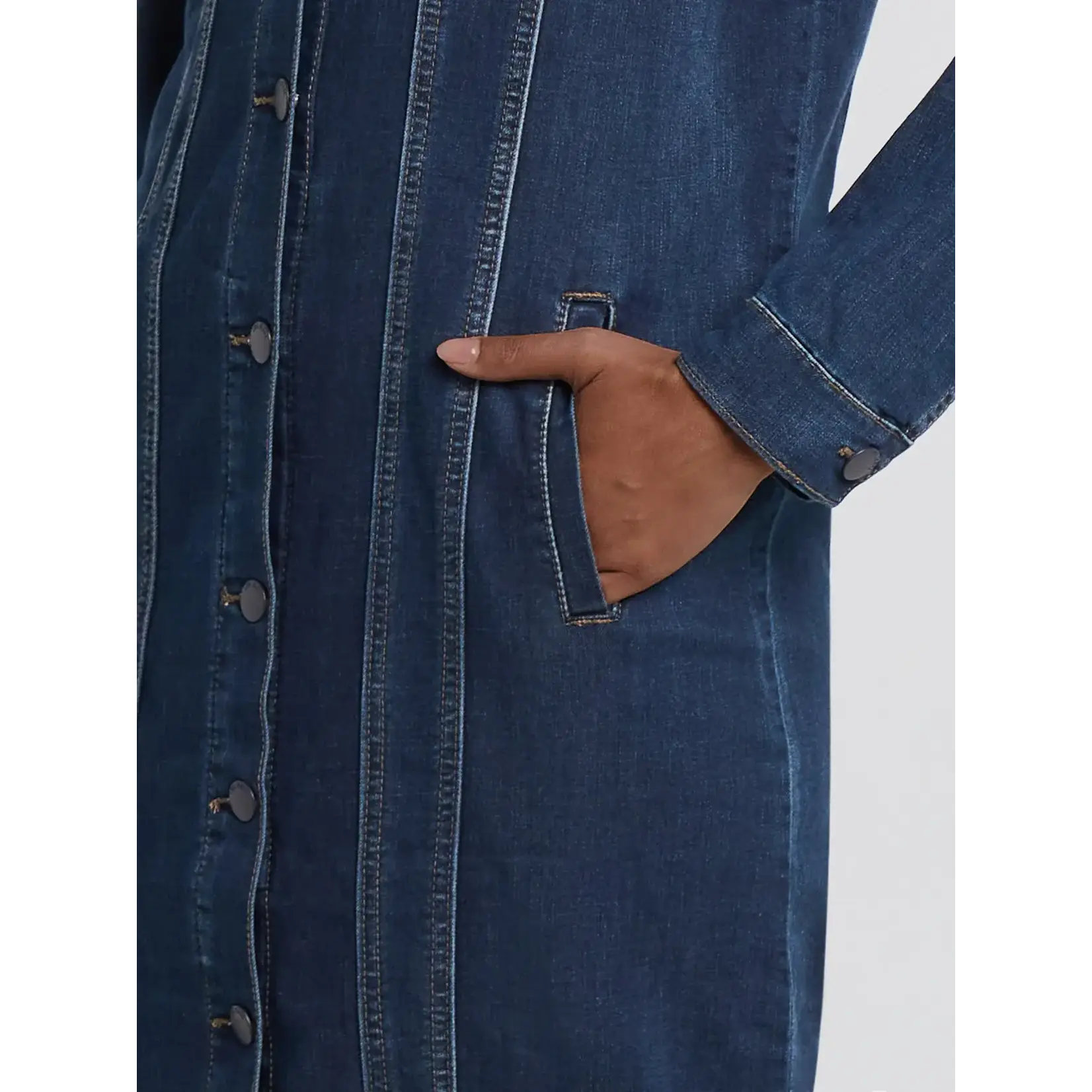 Lois Lara Long Denim Jacket
