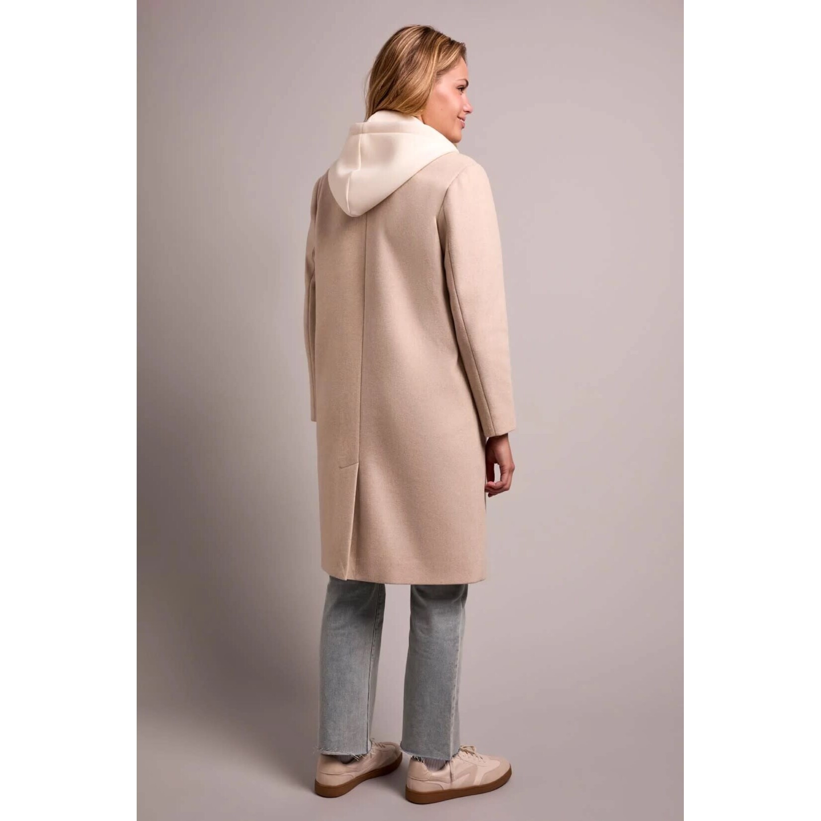 Tribal Car Coat With Fooler Hoodie