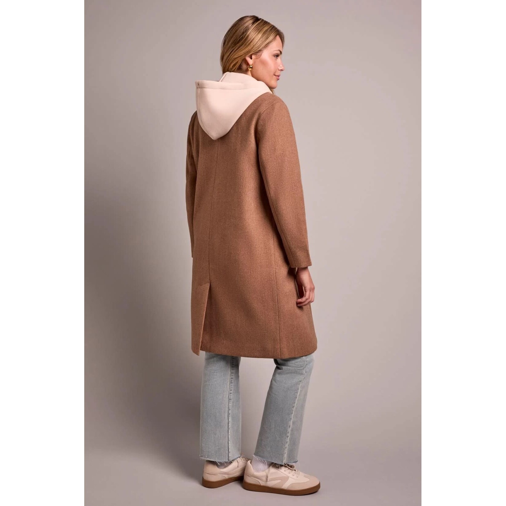 Tribal Car Coat With Fooler Hoodie