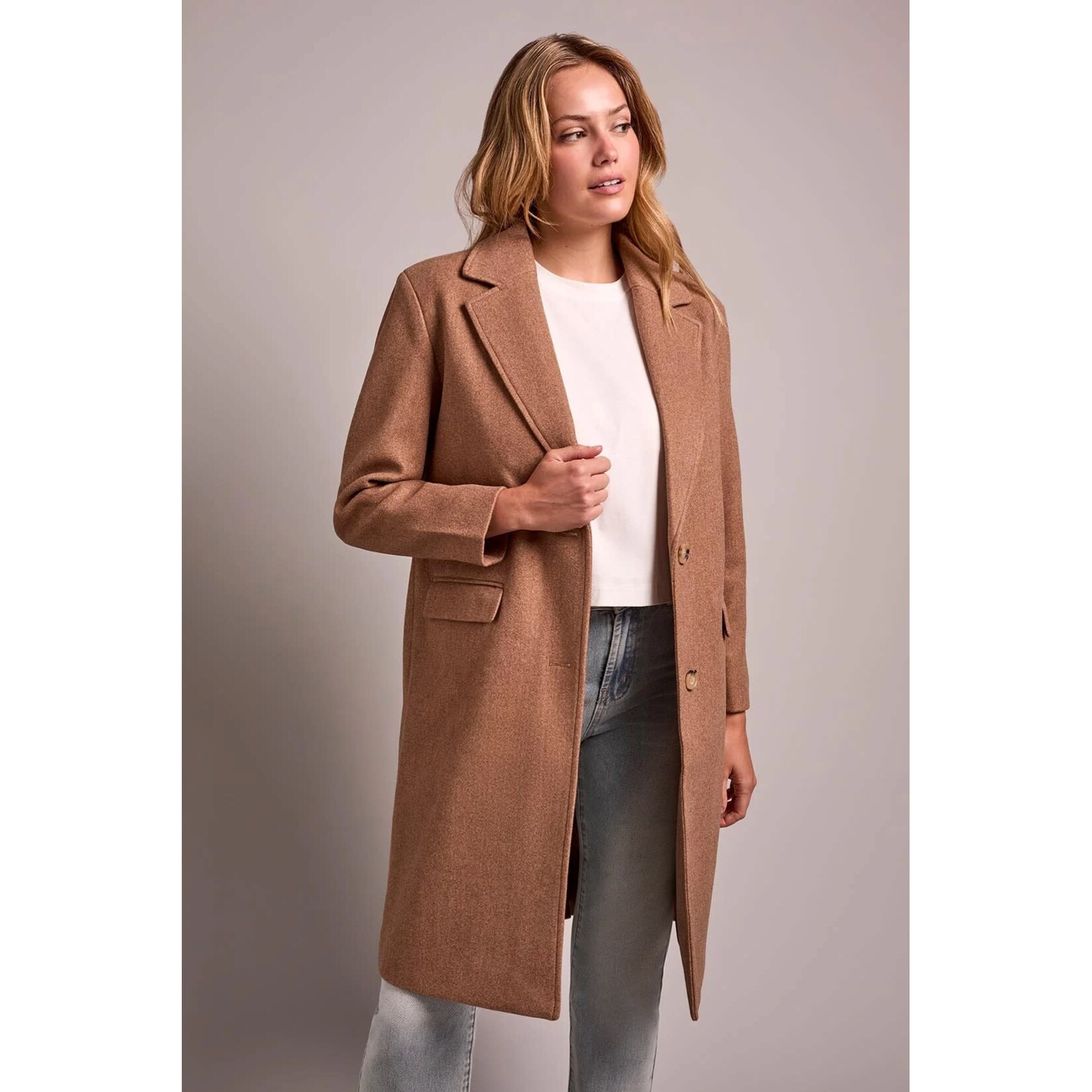 Tribal Car Coat With Fooler Hoodie