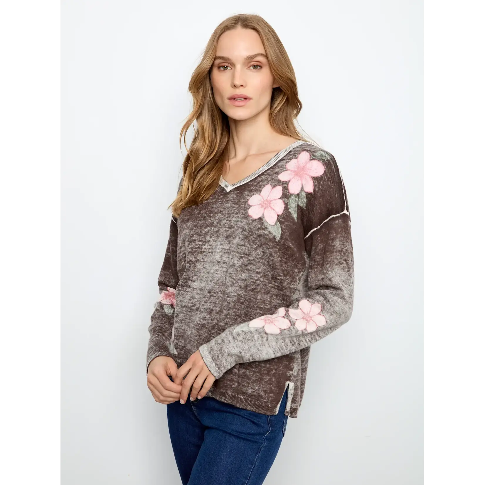 Charlie B Reversible Drop Shoulder Sweater