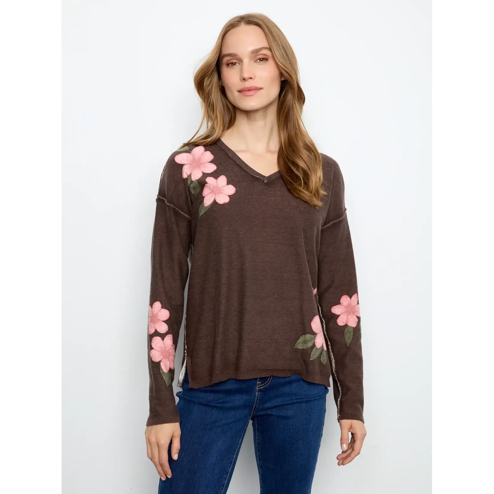 Charlie B Reversible Drop Shoulder Sweater