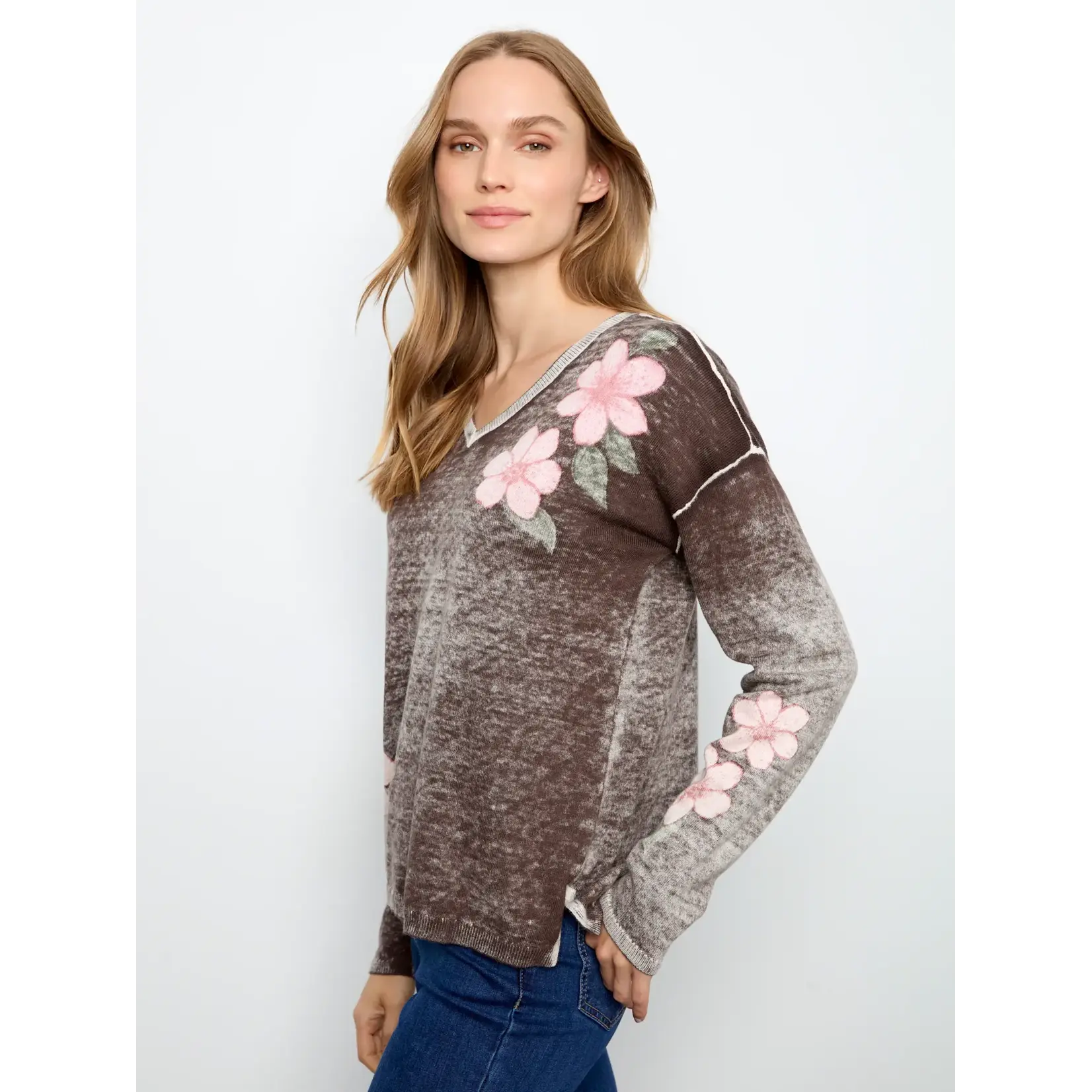 Charlie B Reversible Drop Shoulder Sweater