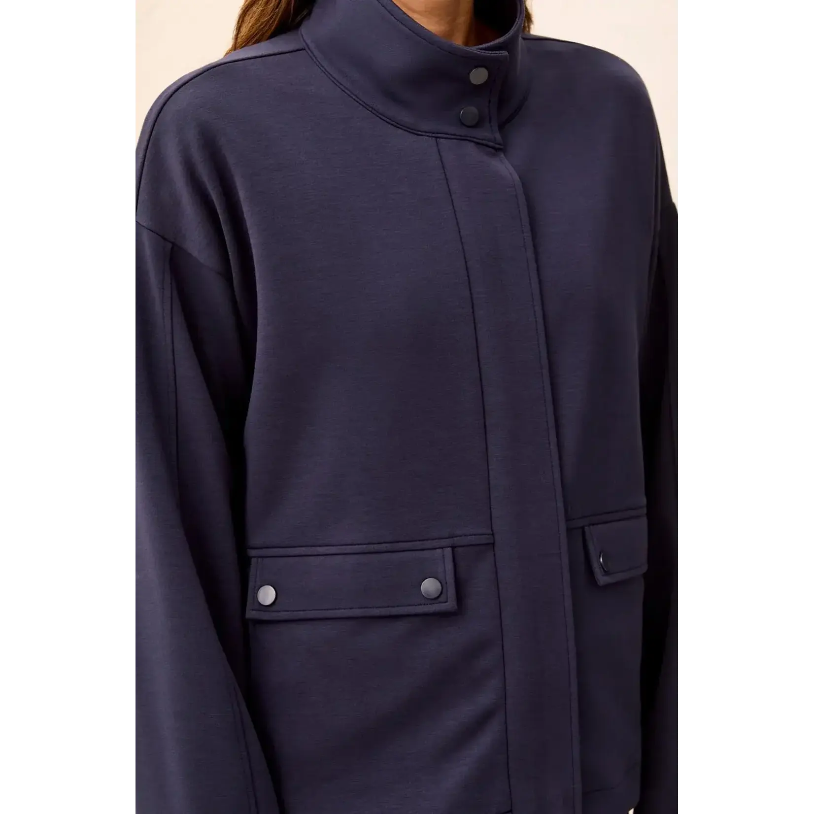 Tribal Zip Front Coat With Lining