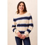 Tribal Cable Knit Crew Neck Sweater