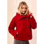 Tribal Lofty Chic Funnel Neck Jacket