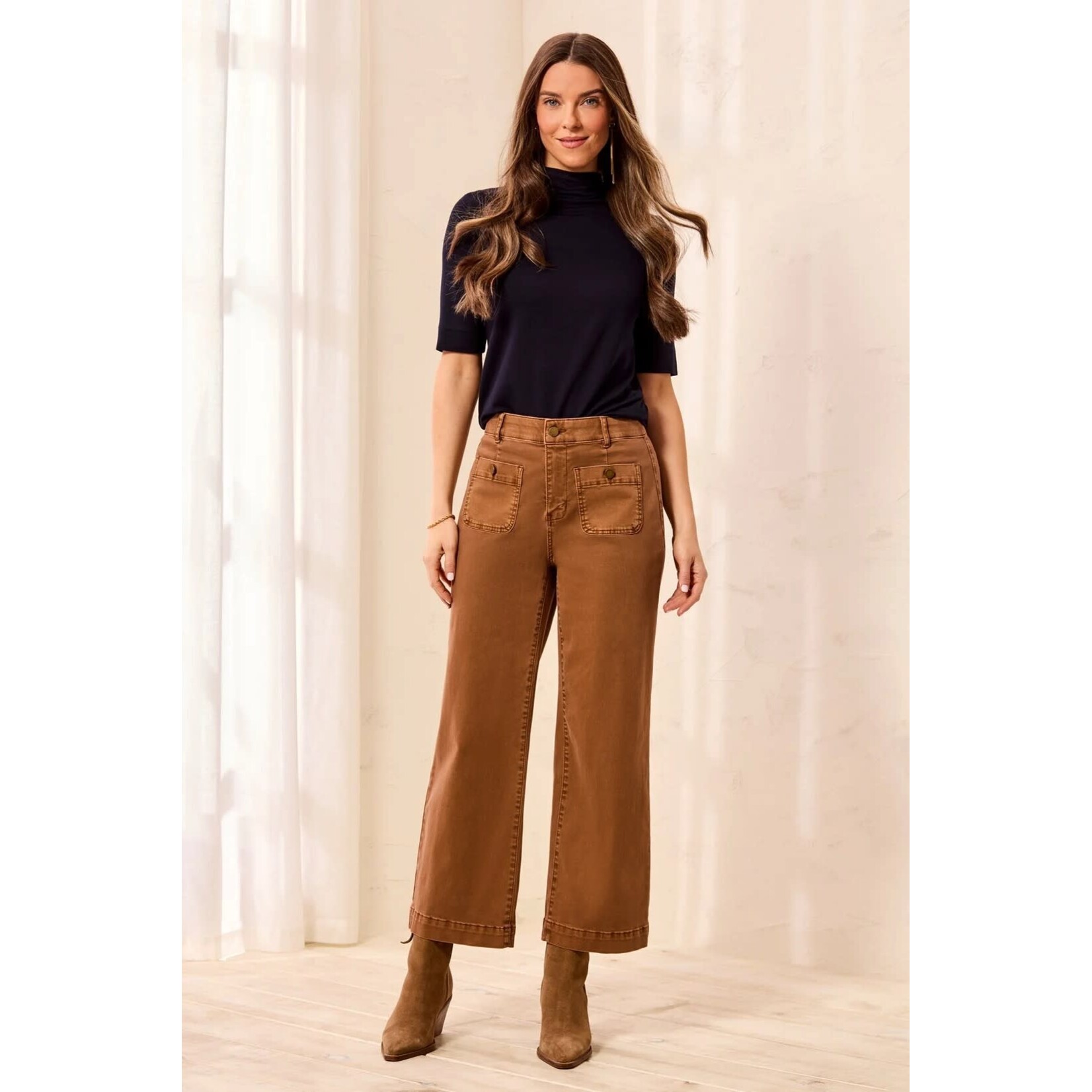 Tribal Sophia Curvy Super Straight Ankle Denim
