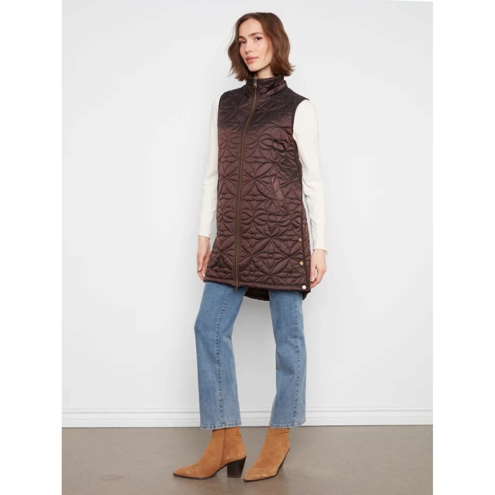 Charlie B Removable Hood Puffer Vest