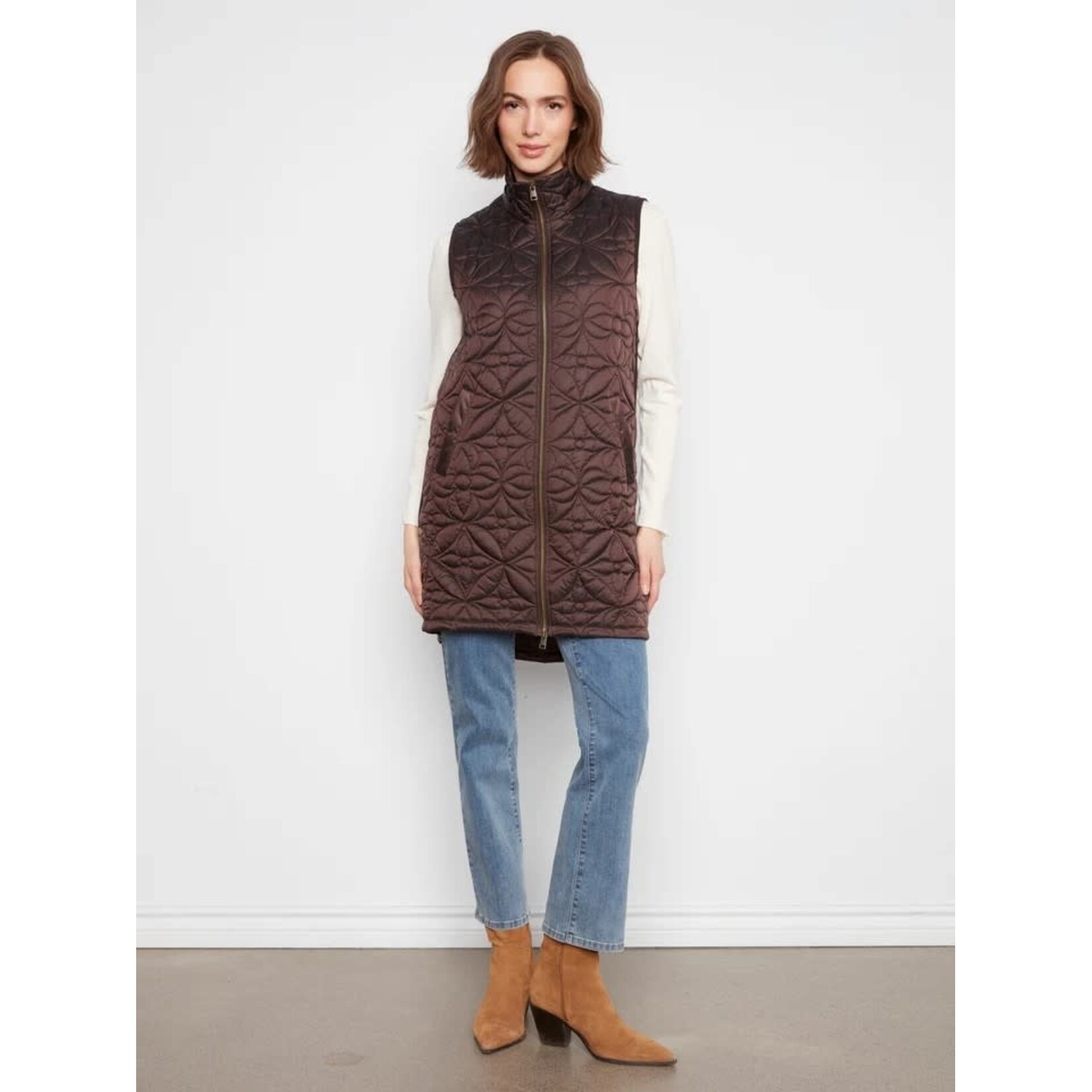 Charlie B Removable Hood Puffer Vest