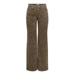 Only Madison High Wide Leg Animal Print Pant