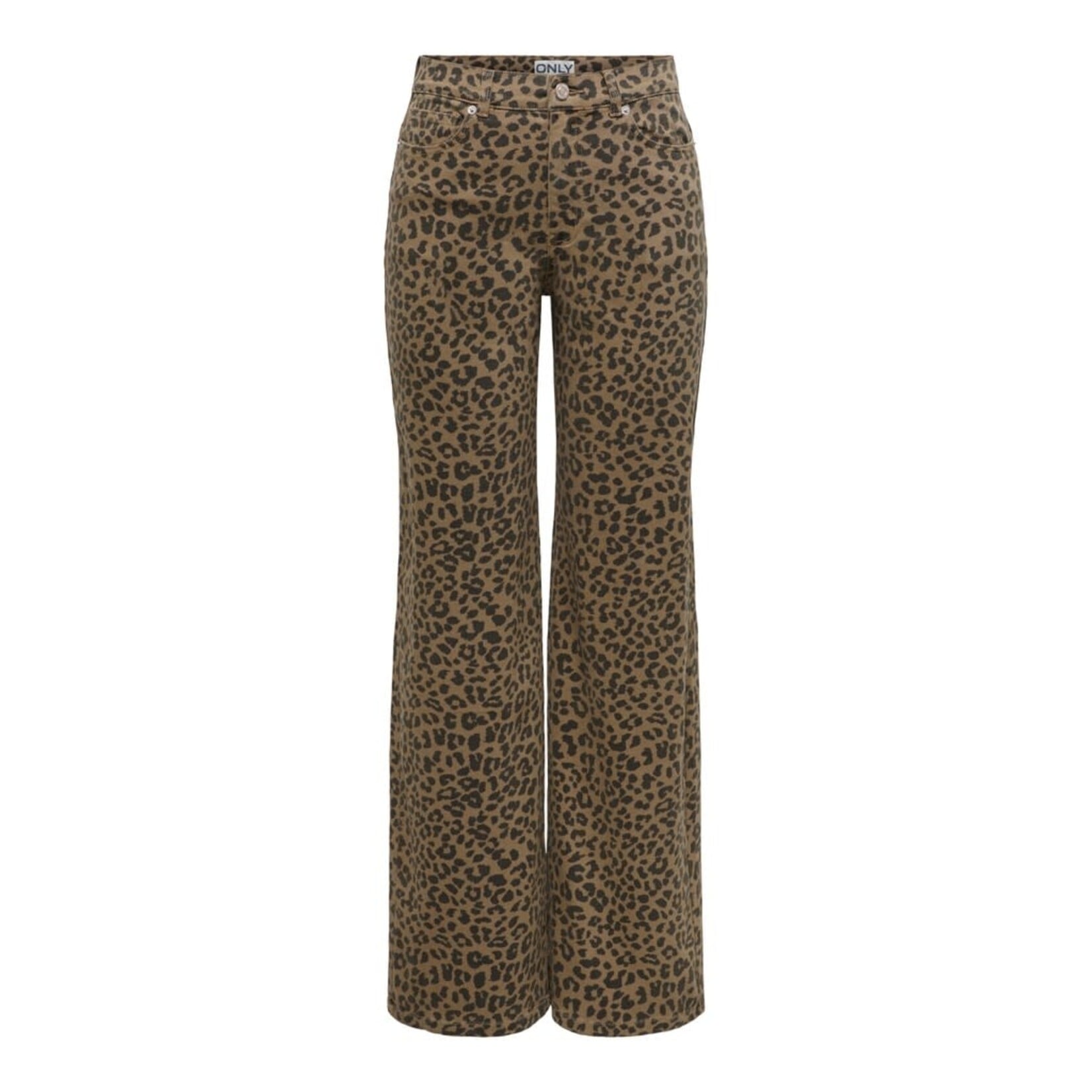 Only Madison High Wide Leg Animal Print Pant