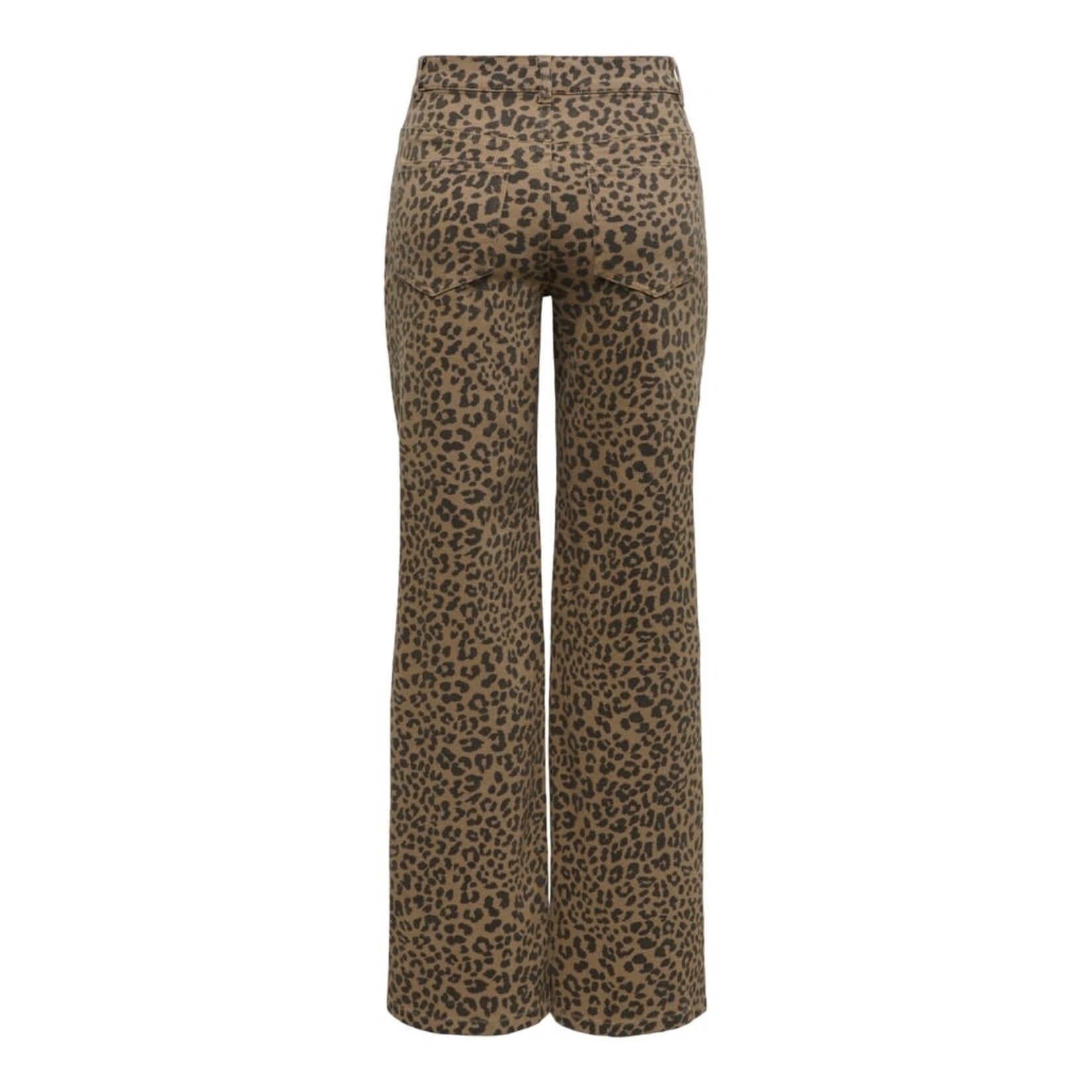 Only Madison High Wide Leg Animal Print Pant
