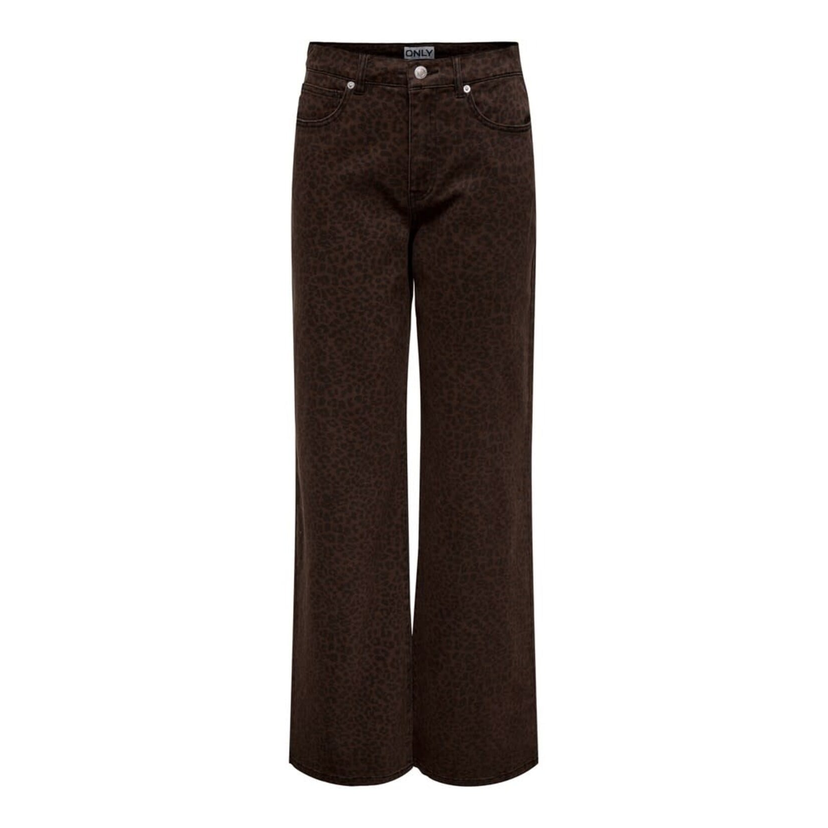 Only Madison High Wide Leg Animal Print Pant