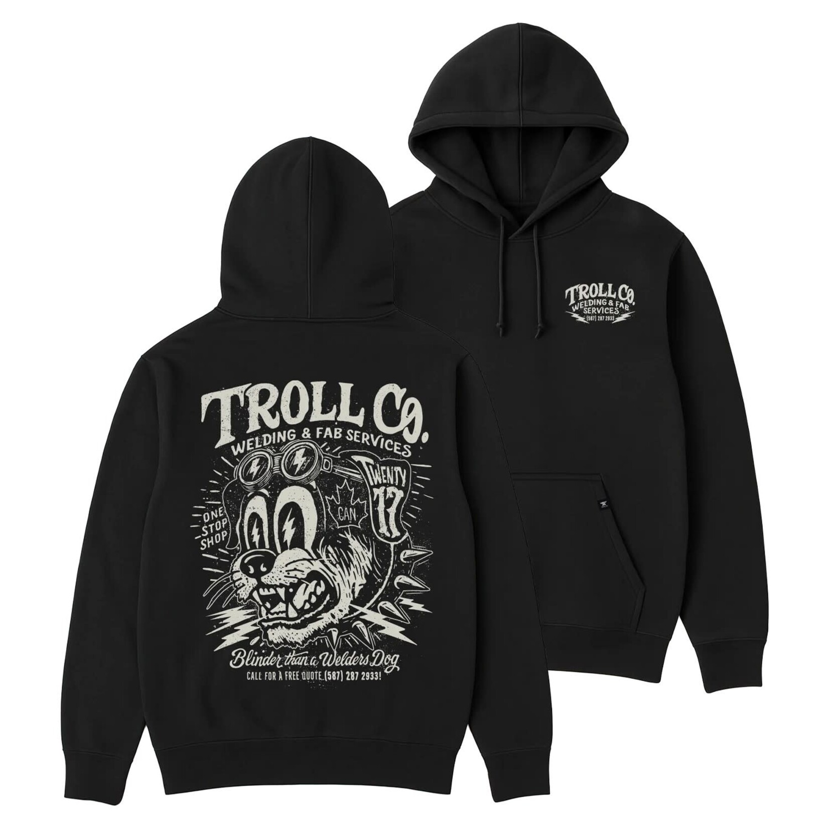 Troll Co. Welders Dog Canada Hoodie