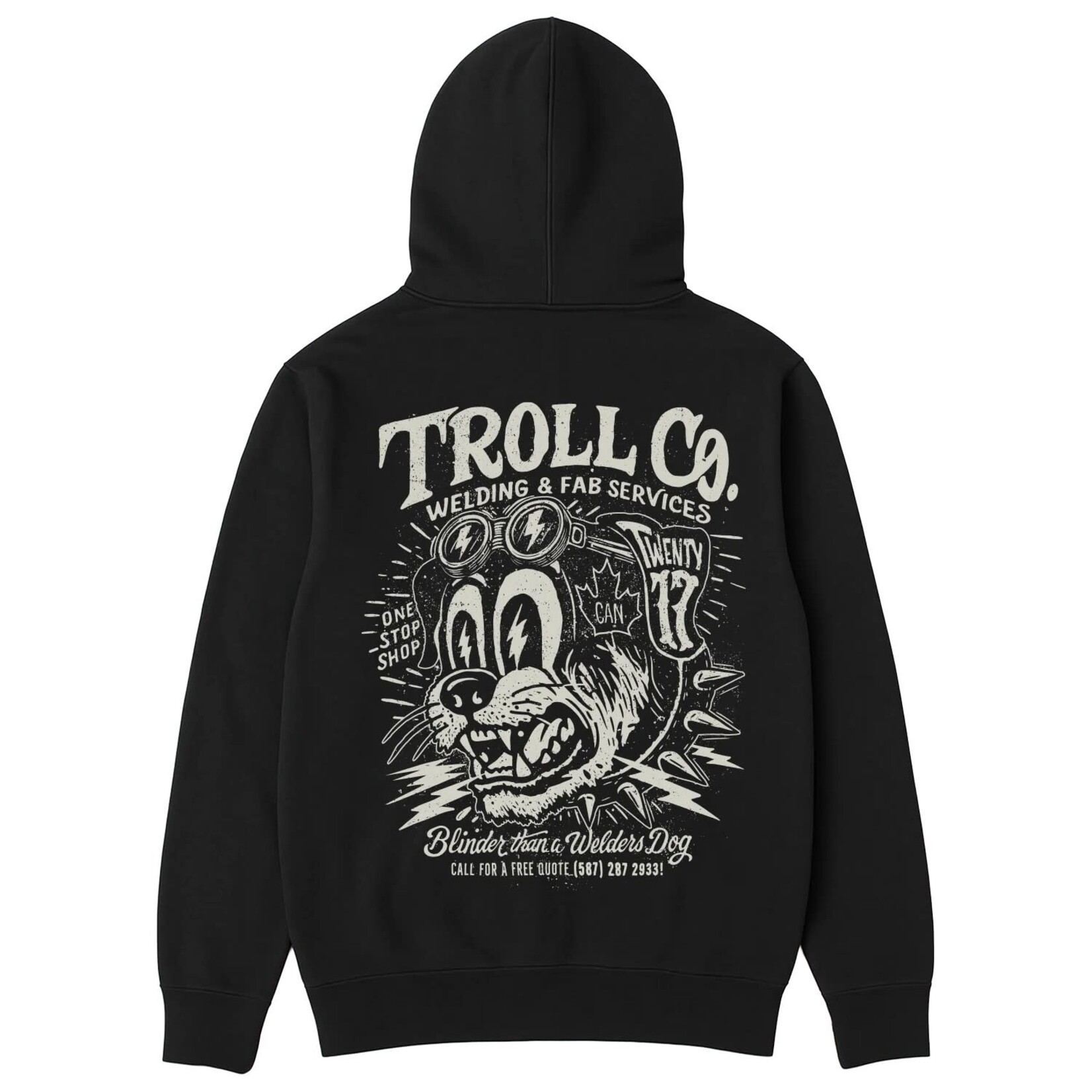 Troll Co. Welders Dog Canada Hoodie