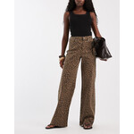 Only Madison High Wide Leg Animal Print Pant