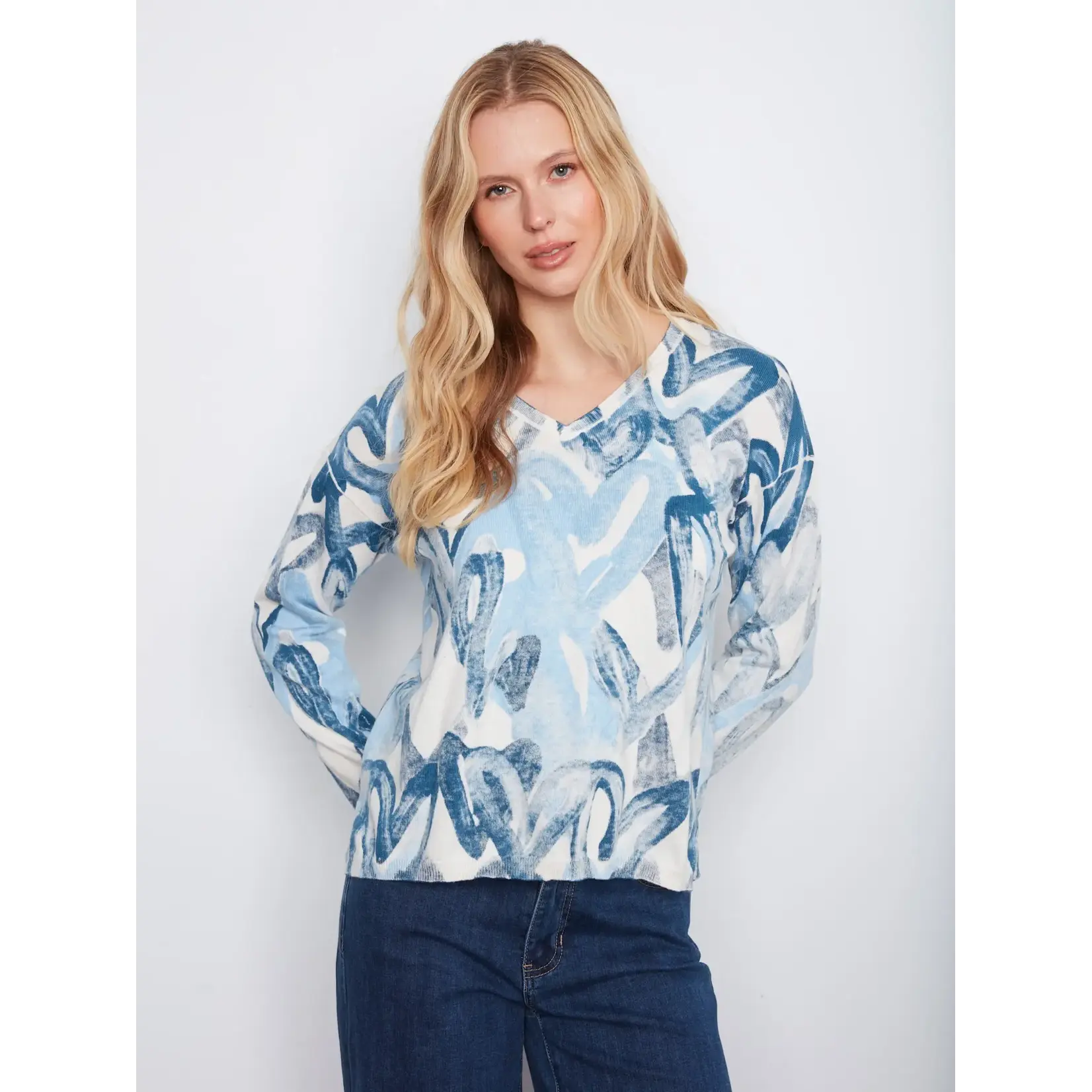 Charlie B Reversible Drop Shoulder Sweater