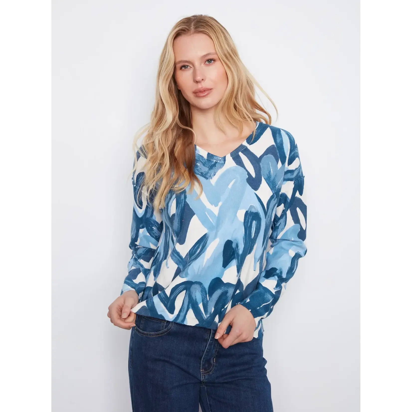 Charlie B Reversible Drop Shoulder Sweater
