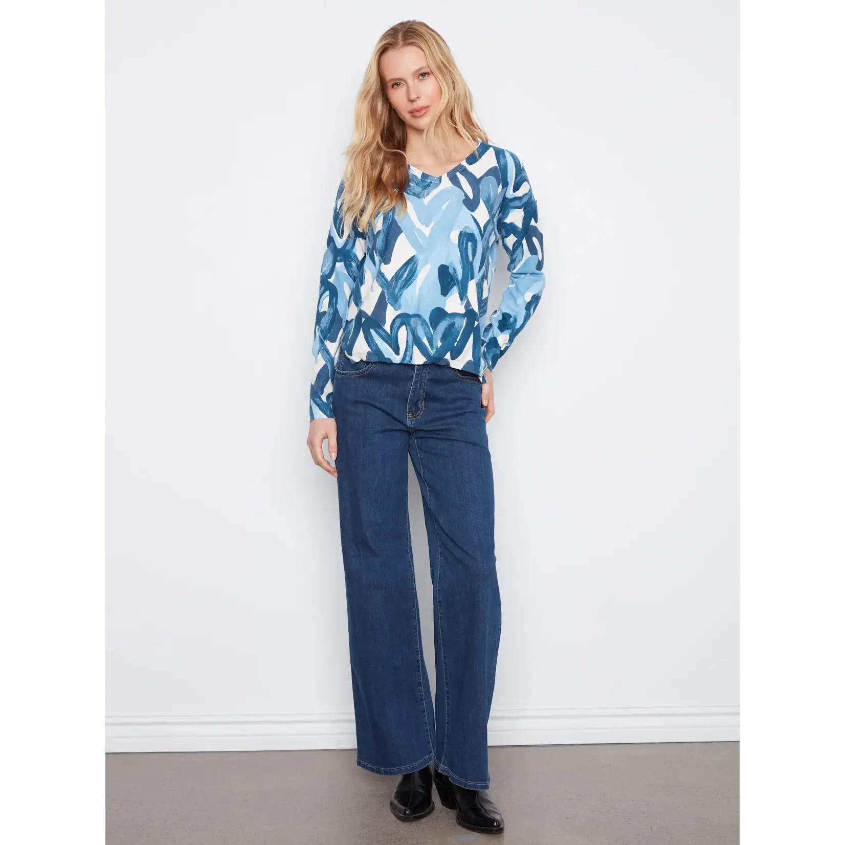 Charlie B Reversible Drop Shoulder Sweater