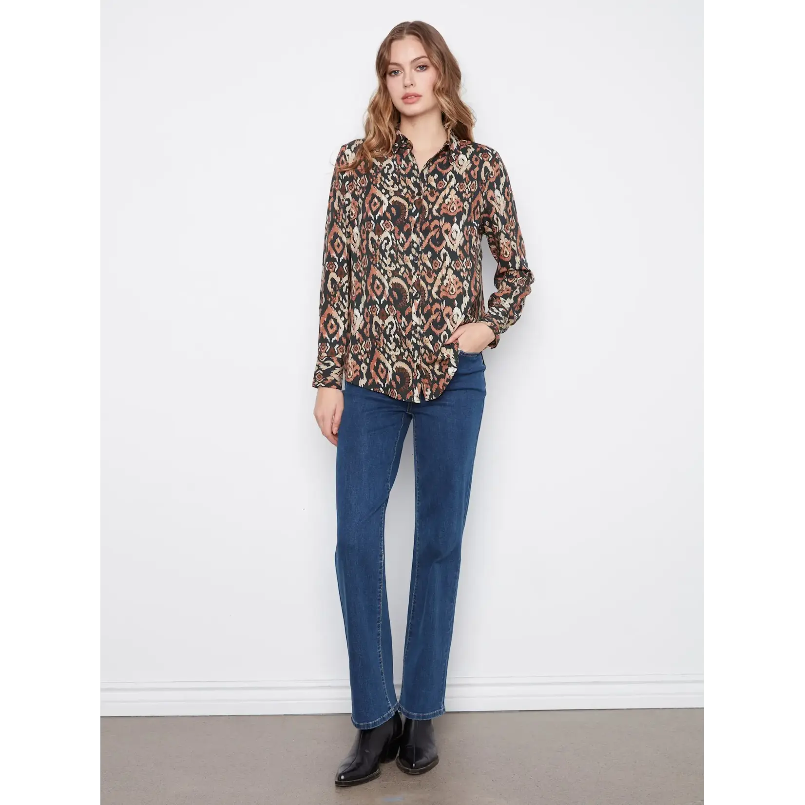 Charlie B Long Sleeve Button Up Shirt