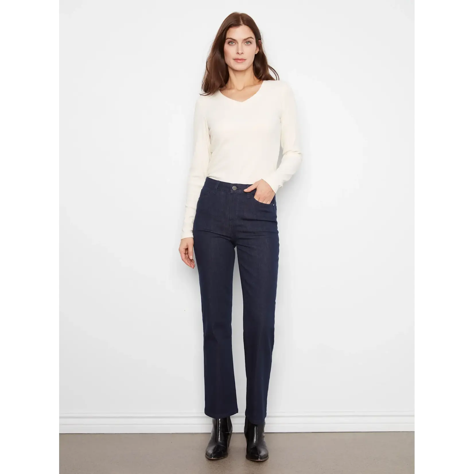 Charlie B Straight Leg Stretch Jeans