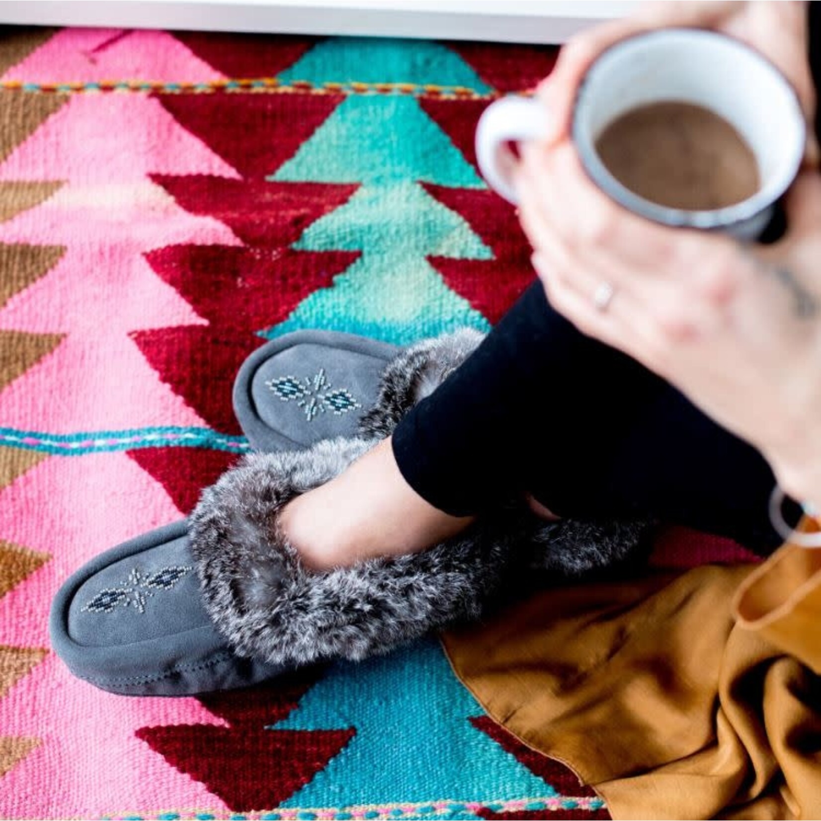 Manitobah Tipi Suede Moccasin