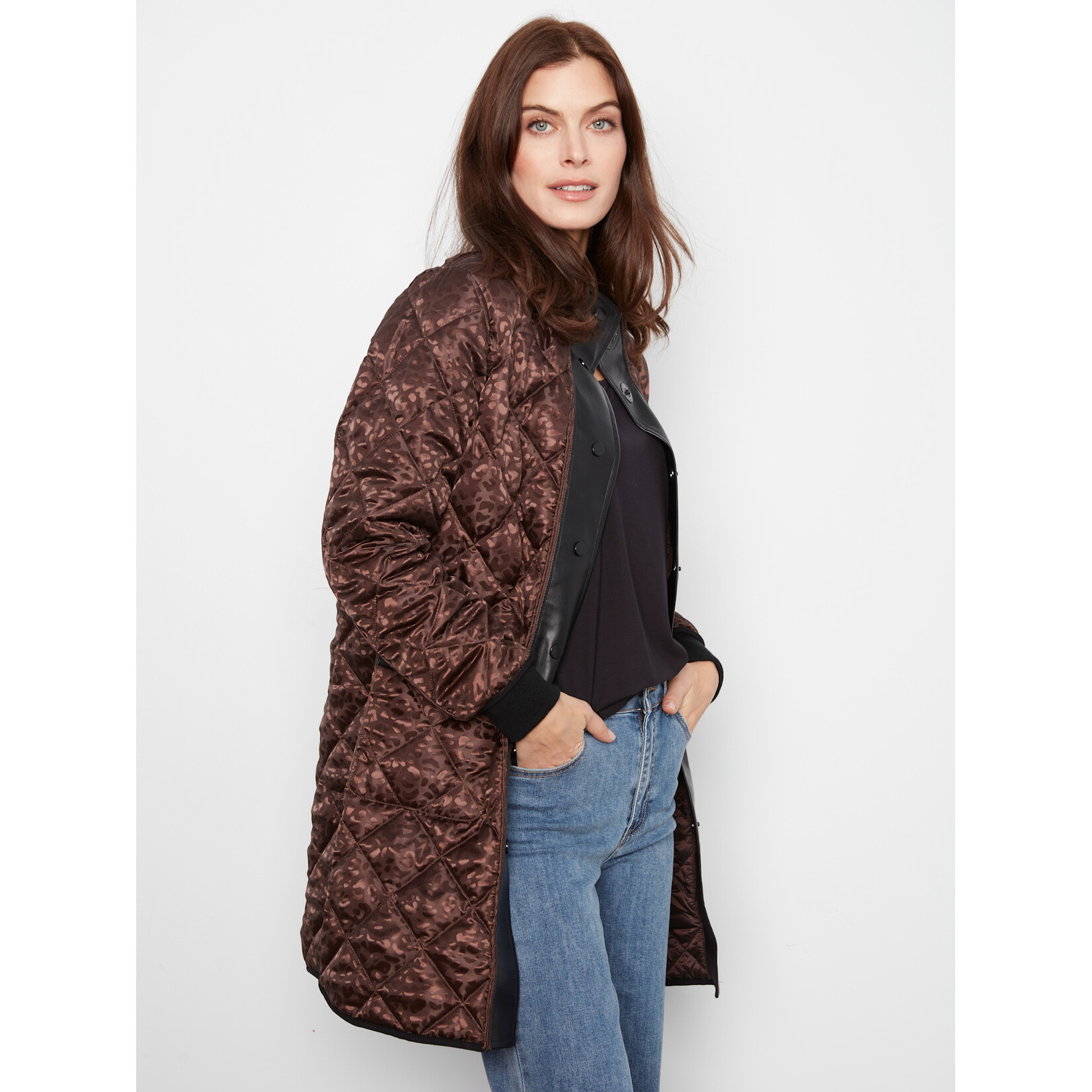 Charlie B Reversible Quilted Puffer Jacket
