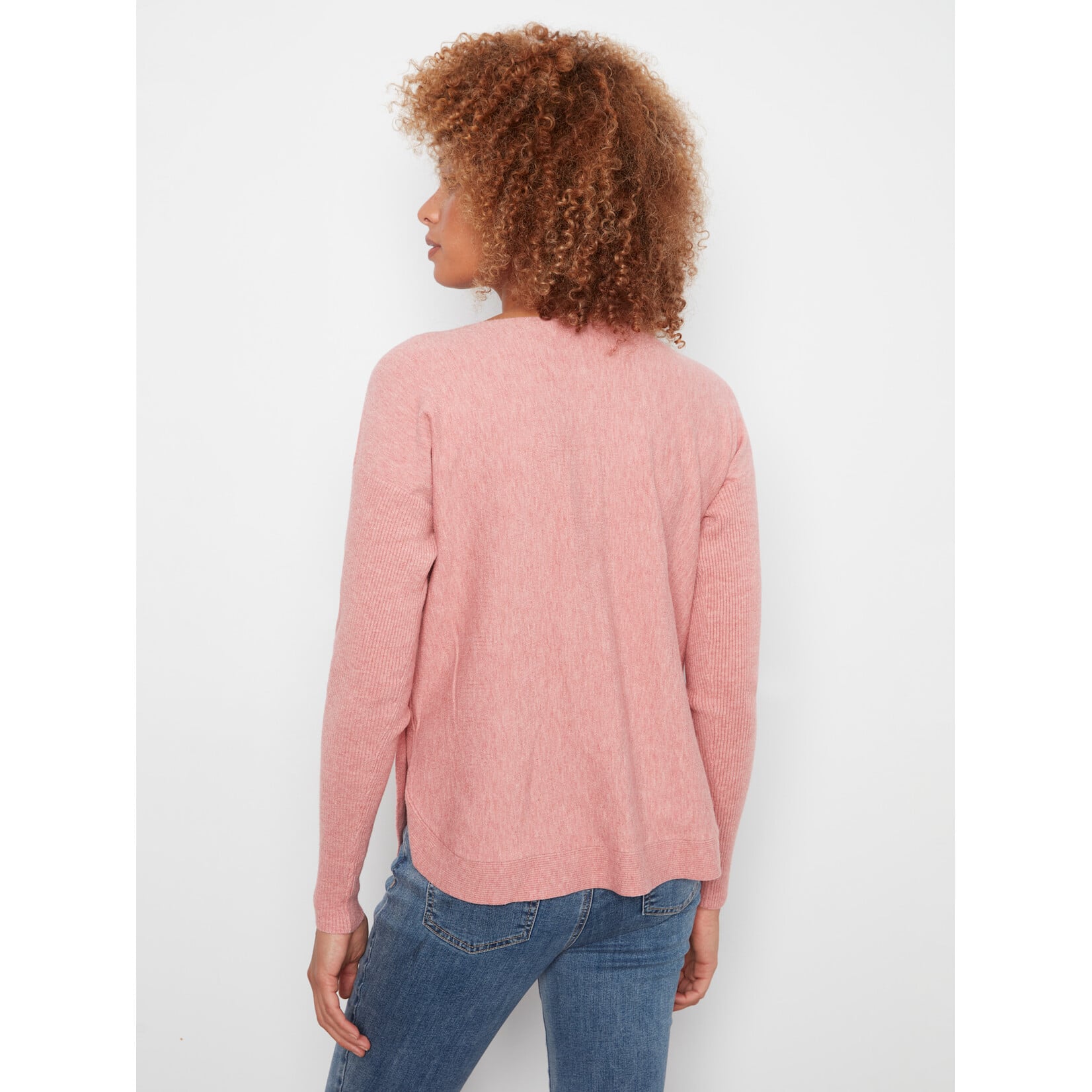 Charlie B Side Button Boat Neck Sweater