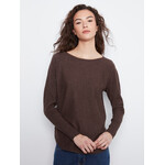 Charlie B Side Button Boat Neck Sweater