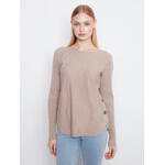 Charlie B Side Button Boat Neck Sweater