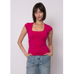 Rd Style Shayla Cap Sleeve Square Neck Top