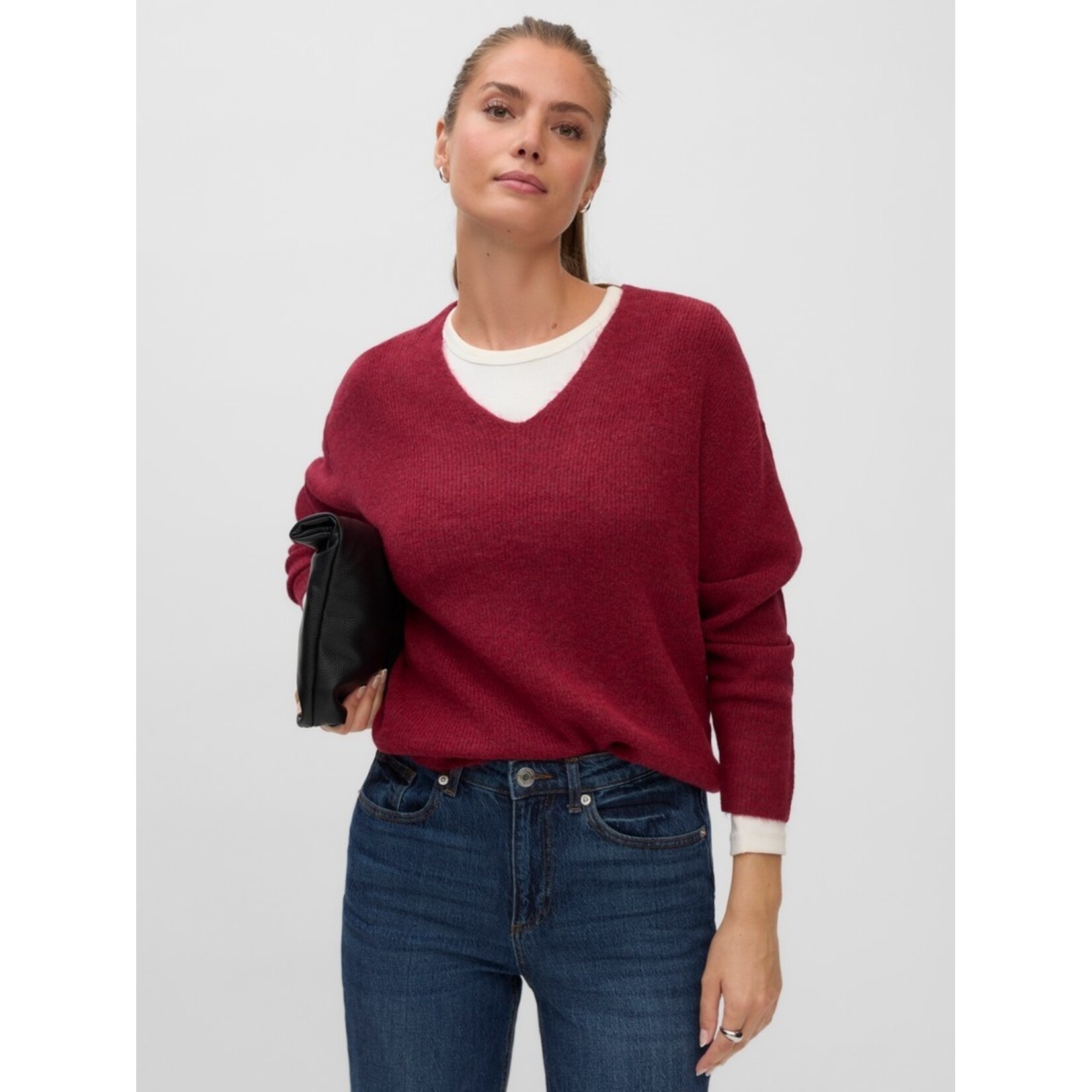 Vero Moda Crewlefile V-Neck Sweater