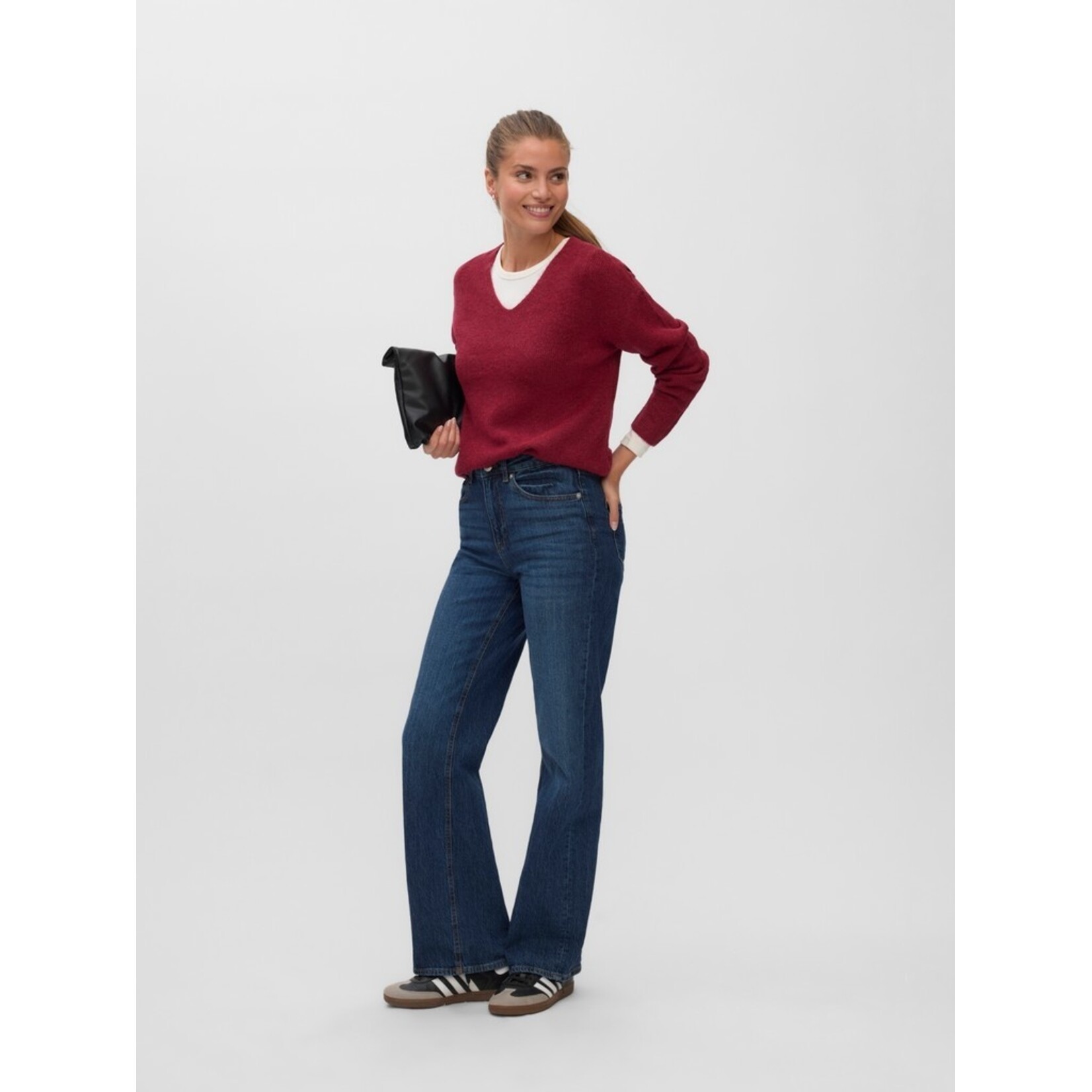 Vero Moda Crewlefile V-Neck Sweater