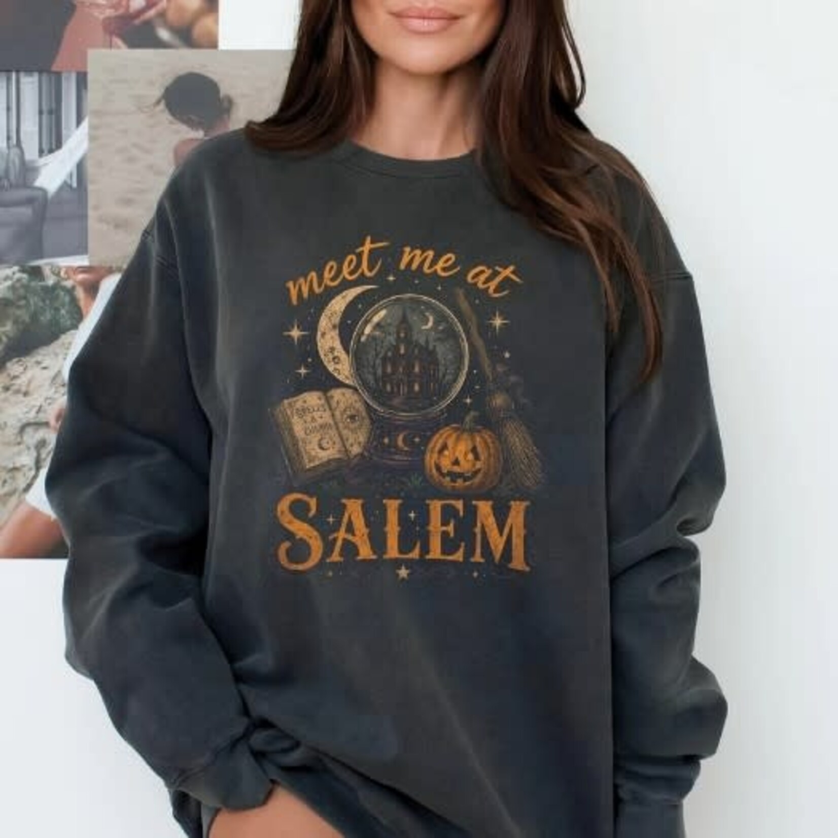 RBA Meet Me At Salem Sweatshirt Dark Heather Grey