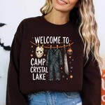 RBA Welcome To Camp Crystal Lake Sweatshirt Dark Chocolate