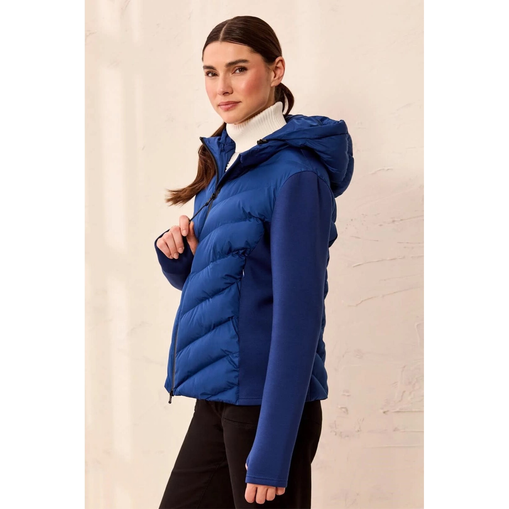 Tribal Puffer Jacket With Removable Hood
