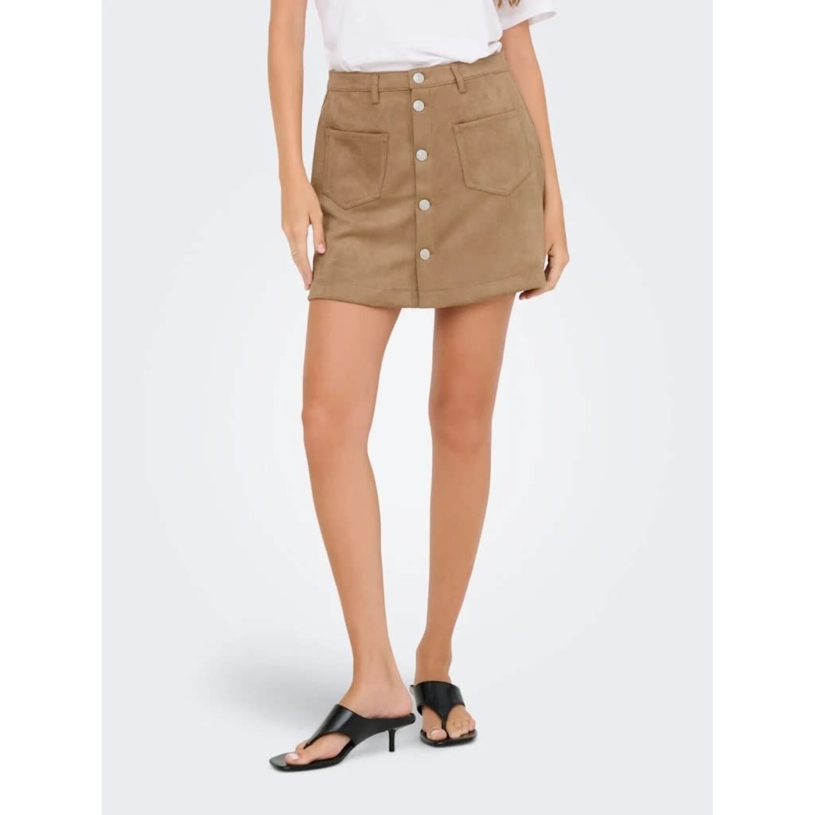 Only Amazing Stina Faux Suede Skirt