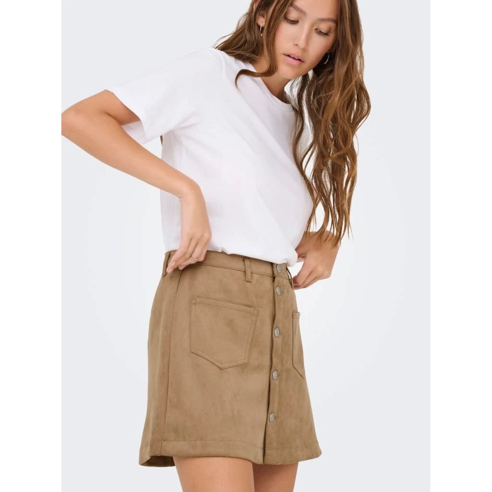 Only Amazing Stina Faux Suede Skirt