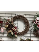 My New Favorite Thing Wreath Grapevine with Squirrels, Honeycomb and Pinecones 20 inches