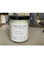 MI Made Coyer Candle Co. Soy Wax Candle- Cactus + Pineapple