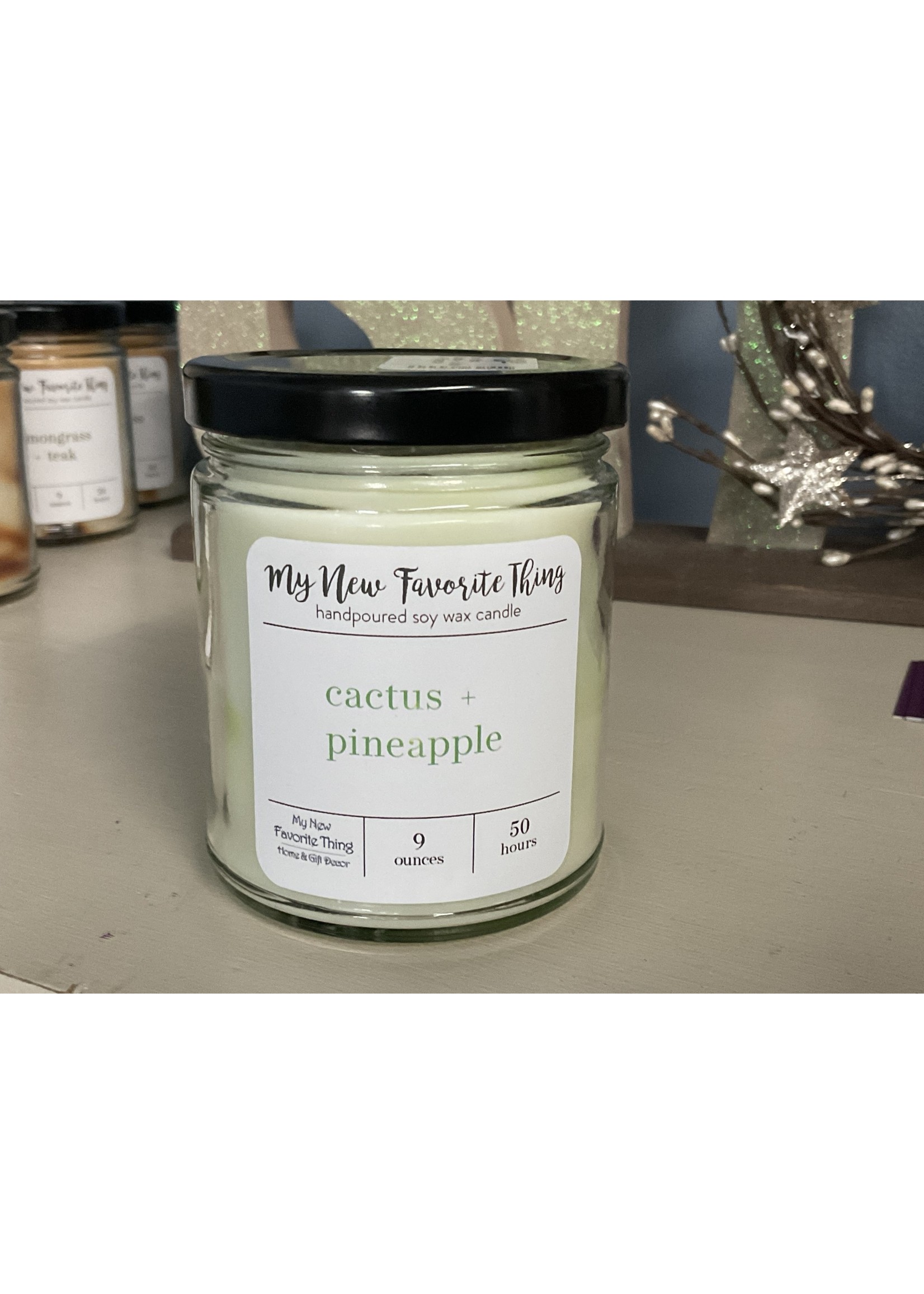 MI Made Coyer Candle Co. Soy Wax Candle- Cactus + Pineapple