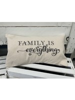 Indigo Tangerine Family is Everything Rectangular Pillow 18x10x6"