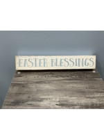 My New Favorite Thing 463 Sign 15x2.5-White and Blue "Easter Blessings"