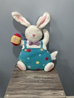 My New Favorite Thing 708 Stuffed Bunny w/Blue Overalls 13.5x2x24
