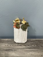 My New Favorite Thing 1865 Wooden Pumpkin 3.5x6.5-Weathered Grey w/Grey Button