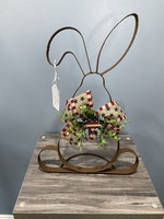 My New Favorite Thing Centerpiece Metal Rabbit 13x20-Stars and Stripes Burlap Ribbon