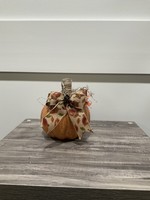 My New Favorite Thing Pumpkin Styrofoam 6x11 Orange w/Burlap Glitter Acorn Ribbon