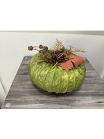 My New Favorite Thing 1933 Dryer Vent Pumpkin 8x6-Green w/Pinecone and Gem Acorns