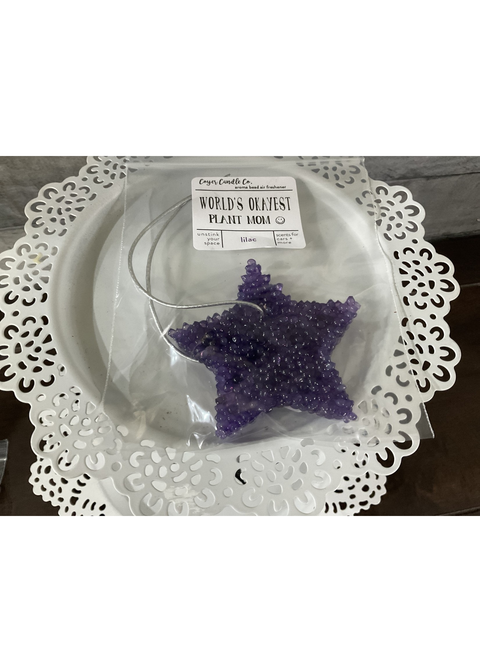 MI Made Coyer Candle Co. Air Fresheners Aroma Bead Spring World's Okayest Plant Mom Star Lilac