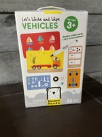 Banana Panda Let's Wipe and Write Vehicles - 56 Pieces